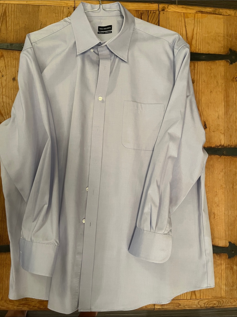 Van Heusen Light Blue Classic Dress Shirt - Long Sleeve